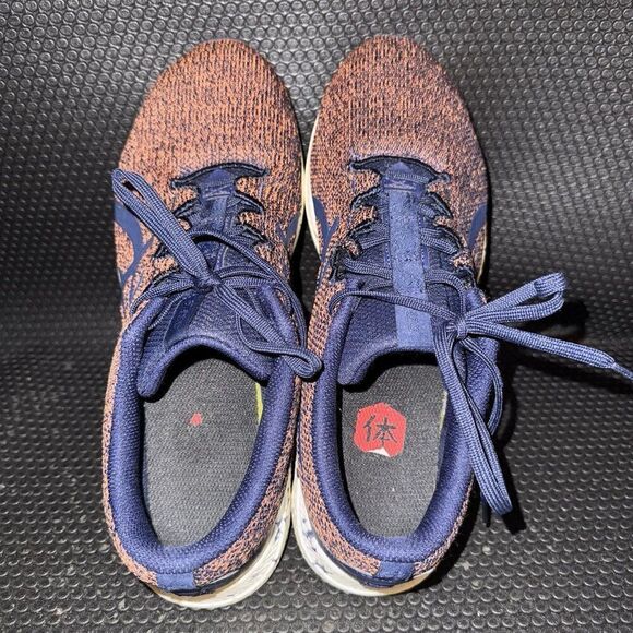 Asics HyperGel-Yu Peacoat Orange Blue Running Shoes Sneakers Men’s Size 10.5 - Picture 6 of 8